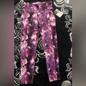 Stylish Purple Tie-Dye Leggings